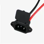 IEC MALE CONNECTER -SPRING CAP WITH 15CM 12 AWG (40a3)