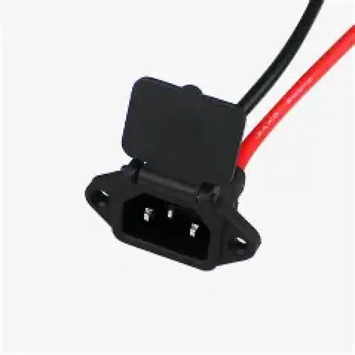 IEC MALE CONNECTER -SPRING CAP WITH 15CM 12 AWG (40a3)