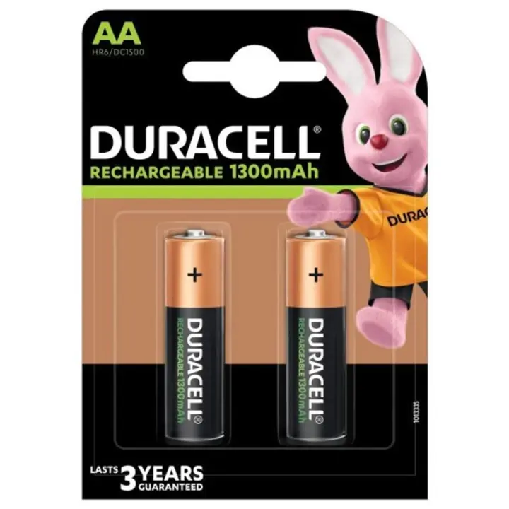 Duracell Rechargeable AA/2 (1300 Mah), NM1500, AA2, LR6, HR6, DC1520