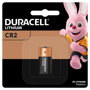 Duracell CR2, CR15270, CR/2, DLCR2, EL1CR2,CR 2, ELCR2, VCR2NP, KCR2, CR-2EP, CR15H270, CR2L