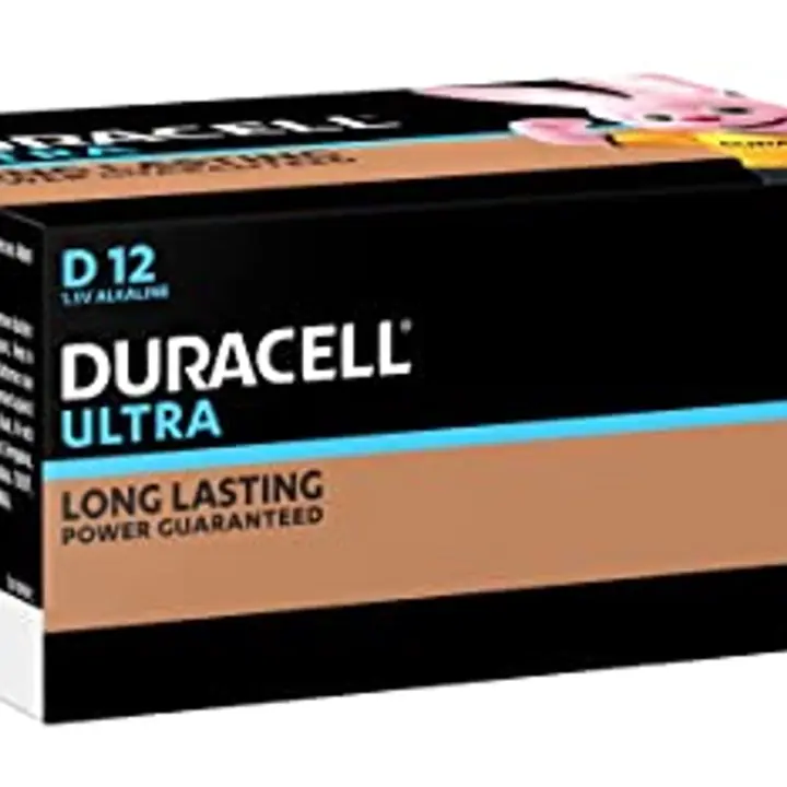 Duracell Ultra Alkaline D Size Battery, 12 Pcs