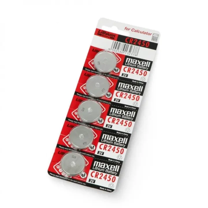 Maxell CR2450 3V Lithium Coin Battery – Compatible with DL2450, CR2450N, K2450L & More