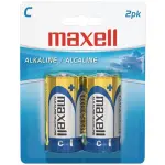 Maxell C Cell Alkaline Batteries – 1.5V Power, Pack of 2