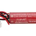 Maxell ER17/50 3.6V 2750mAh Lithium Thionyl Chloride Battery – 2-Pin White Connector