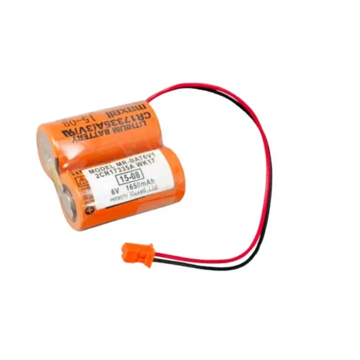 Maxell MR-BAT6V1 6V 1650mAh Lithium Battery – 2CR17335A WK17 for PLC Systems