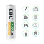 EBL AA Rechargeable Batteries – 2300mAh NiMH Cells (Pack of 2)