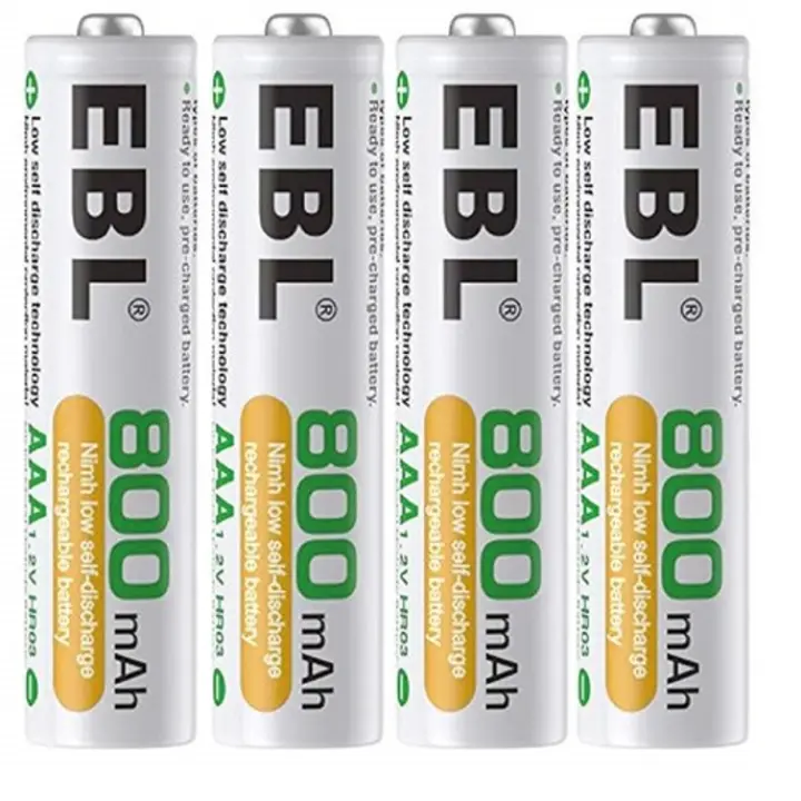 EBL AA Rechargeable Batteries – 2800mAh NiMH Cells (Pack of 4)