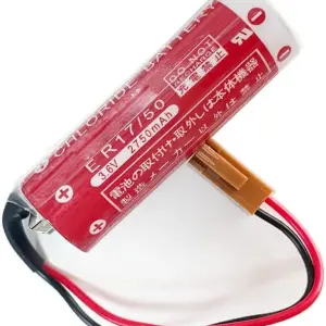 Maxell ER17/50 3.6V 2750mAh Lithium Thionyl Chloride Battery – Brown Sleeve, 2-Pin Connector