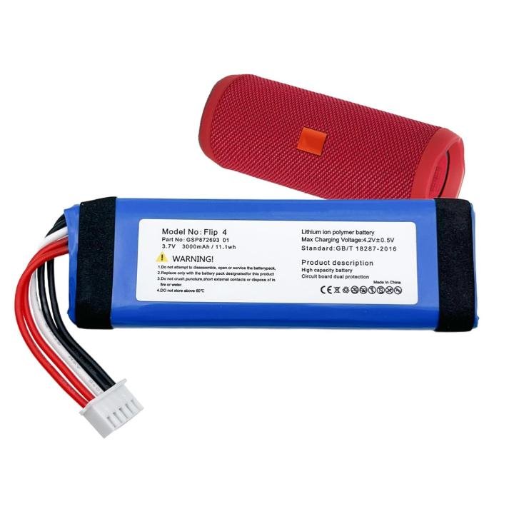 Replacement 3000mAh Li-ion Battery Compatible for JBL Flip 4, Flip 4 Special Edition