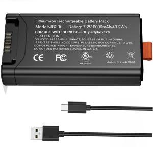 JBL PartyBox Club 120 and JBL Battery 200 Replacement Battery | Type-C
