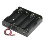 4xAAA Battery Holder - Black - Good Quality