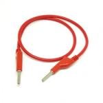 50cm Red Double 4mm Banana Cable 15A