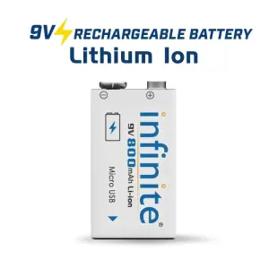 Envie Infinite 9V 800Mah Ni-Mh Rechargeable battery