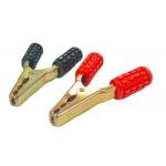 200A Crocodile Alligator Clip Brass Clamp Black and Red Pair