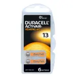 Duracell Activair 13 Hearing Aid Batteries 1.45V PR48 | 1 Packet 6 Batteries