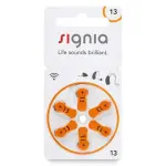 Signia size 13 Hearing Aid Batteries | 1 Packet (6 Batteries)