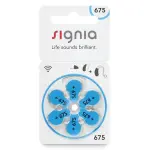 Signia size 675 Hearing Aid Batteries | 1 Packet (6 Batteries)