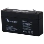 Vision CP612 6V 1.2ah Sealed Lead Acid Batteries