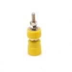 Yellow S4828 Brass Banana Jack Socket M4 24A 30-60V