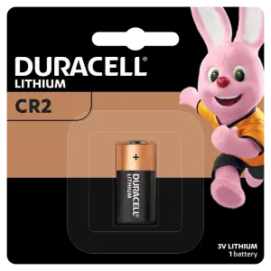 Duracell CR2, CR15270, CR/2, DLCR2, EL1CR2,CR 2, ELCR2, VCR2NP, KCR2, CR-2EP, CR15H270, CR2L