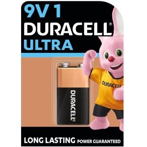 Duracell Ultra 9V Battery, Pack of 1, High-Drain Devices, Smoke Alarm, Radio, Smoke Detector