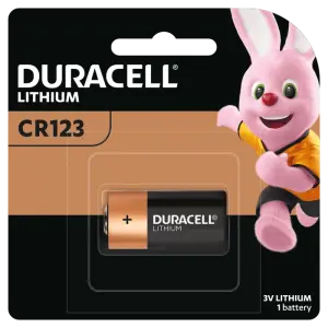 Duracell CR123A, DL123, CR123/A, CR17345, CR123 A, CR17345, K123LA, CR123, EL123AP, BR2/3A, CR123R, CR17335, L123A, PL123