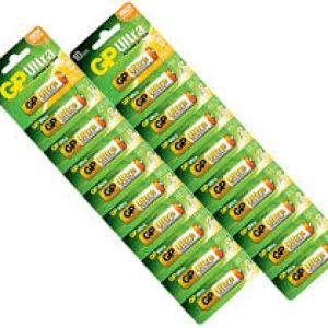 GP AA/10 Alkaline Battery (LR6, Pack of 10)