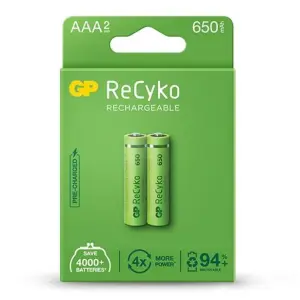 GP AAA/2 Recyko 650mah Rechargeable Battery
