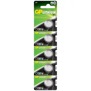 GP CR2016 Lithium Coin Cell Battery