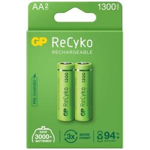 GP ReCyko AA 1300mAh Rechargeable Battery (Pack of 2)