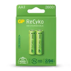 GP Rechargeable AA 2600mAh Battery (Pack of 2)