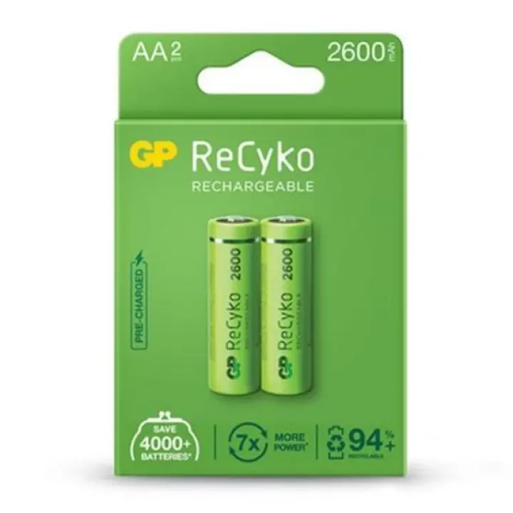 GP Rechargeable AA 2600mAh Battery (Pack of 2)